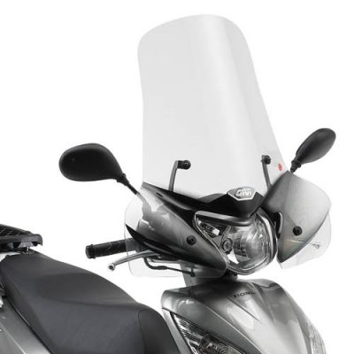 308A plexi GIVI čiré Honda SH 300i (07-14), Vision 110 (11-18) vxš=520x665 mm
